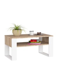 Akord - Domi Couchtisch - artisan-eiche/schwarz