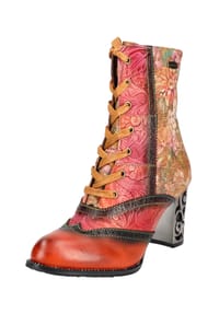 LAURA VITA® - Leder/Textil Stiefelette - Camel