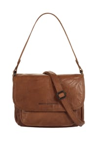 SPIKES & SPARROW® - Umhängetasche Echt Leder - cognac