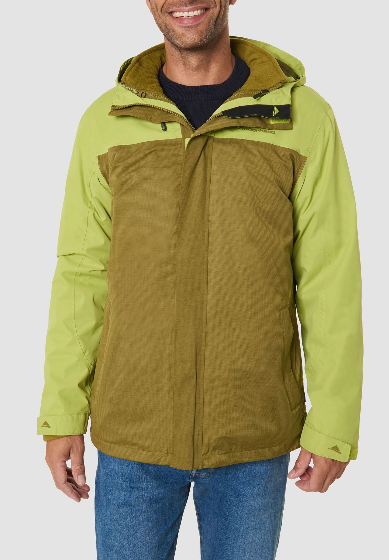 moorhead 3in1 Funktionsjacke, winddicht, wasserdicht, für Herren  
