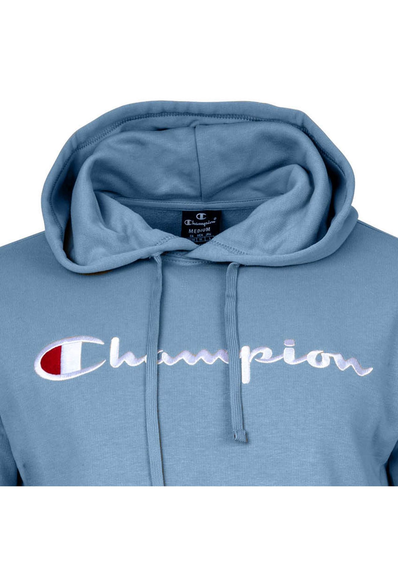 Baby blue champion hoodie shop
