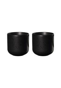 ASA - coppatea 2er Set Teebecher kuro - Schwarz matt