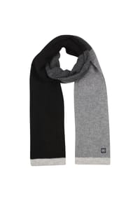 LERROS - Lässiger, weicher Strickschal mit modernem Streifendesign - BLACK