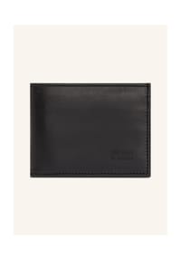 BUCKLE & SEAM Bill - Bill Geldbörse Leder 11,5 cm - black