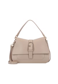 FURLA FLOW - Henkeltasche, Leder, Magnetverschluss, für Damen - brandy