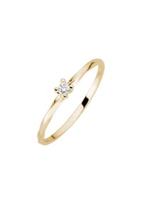 LYOMI - Ring 585/- Gold 1 Diamant Lab Grown 0,04ct. - gelb