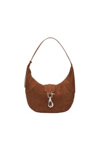 LIEBESKIND REC. SUEDE - Schultertasche, Reißverschlussfach, für Damen - BROWN