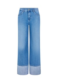 PADDOCK'S® - High Waist relaxed Fit Jeans mit umgeschlagenem Saum MARLENE - light blue use