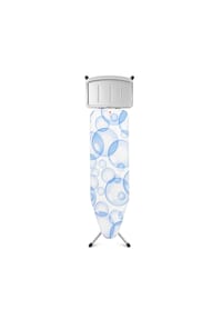 brabantia - Streckmetall Bügeltisch, 124 cm x 38 cm, Bubbles / Metallic Grey - Bubbles / Metallic Grey