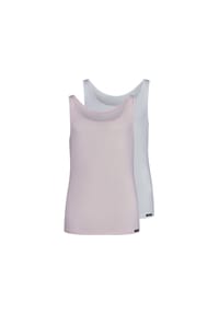 SKINY® - Mädchen Tank Top, 2er Pack - Girls, Unterhemd, Cotton Stretch, Multipack - Rosa/Beige