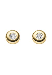 Adelia's - Adelia's Damen Solitär Ohrstecker Ohrringe 585 Gold ( 14K ) mit 2 Brillanten ( 0,15 ct ) - gold