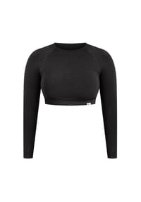 SMILODOX - Crop Longsleeve Bethy - Braun