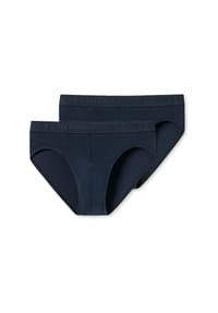SCHIESSER - Slips 2er-Pack Basic Kids - nachtblau