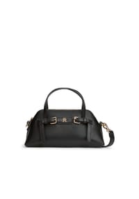 TOMMY HILFIGER - Henkeltasche, Kunstleder, Reißverschluss, für Damen - BDS  BLACK