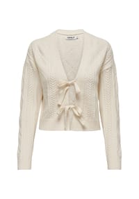 ONLY® - Cardigan, Rippbündchen, für Damen - Whitecap Gray