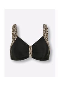 Witt - Bikini-Oberteil - schwarz-champagner-bedruckt