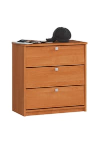 Akord - Schuhschrank MINI mit 3 Klapptüren - erle