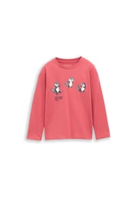 TOM TAILOR - Langarmshirt, Baumwolle, für Kinder - 11016 BERRY RED
