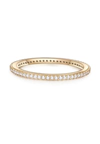 GLANZSTÜCKE MÜNCHEN - Damen Ring aus 925/- Sterling Silber in Gelbgold mit Zirkonia - gelbgold