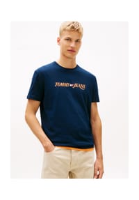 TOMMY Jeans - T-Shirt, Baumwolle, für Herren - C1G DARKNIGHT NAVY