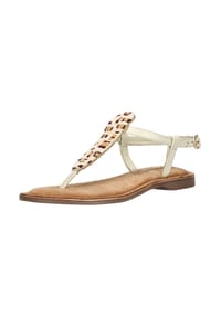 LAZAMANI - Leder/Textil Sandalen - Weiß