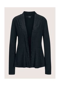 MADELEINE - Elegante Jersey-Jacke mit Schalkragen - marine / schwarz