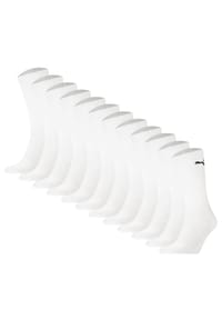 PUMA® - Unisex Sportsocken, 12er Pack - Sport Crew Socken, ECOM, Logo, einfarbig - Schwarz