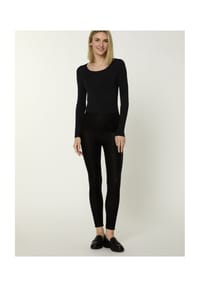 nur die - Vegane Leggings in Leder-Optik NUR DIE x KILIAN KERNER - schwarz leo