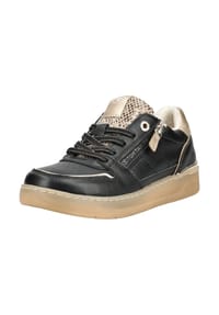 TOM TAILOR - Lederimitat/Textil Sneaker - Schwarz