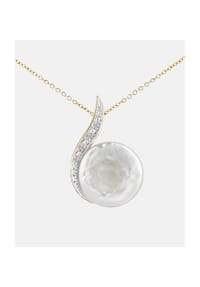 Diamant L'eternel - Kette mit Anhänger, mit 0.02 ct Diamant, 375 Gelbgold - gold