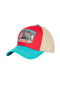 KING KEROSIN - Trucker Cap im Surfer-Style Rockin & Surfin - rot