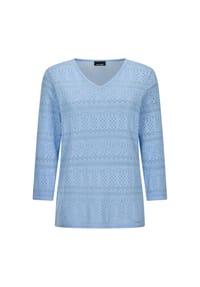GOLDNER - Sommerpullover mit V-Ausschnitt - beige