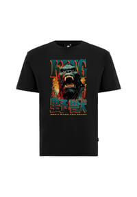 OLDSKULL - T-Shirt Japanese Ape Comic Graphic Traditionelles fernöstliches Motiv - Black