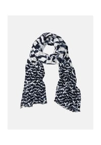 olsen - Schal mit künstlerischem Panneaux-Print - Ink Blue