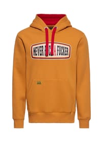 KING KEROSIN - Hoodie mit Statement-Print Never Fuck A Fucker - schwarz
