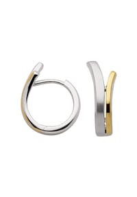 Adelia's - Damen Silber Schmuck 925 Silber Ohrringe  Creolen Ø 14,4 mm - silber