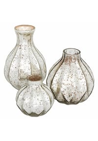 LOBERON Vase 3er Set Frido antiksilber - Vase - antiksilber