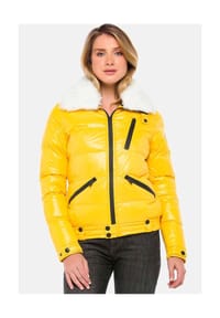 CIPO & BAXX® - Winterjacke mit Kunstfellkragen - RED