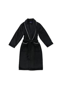 MÖVE - Bademäntel Herren Schalkragen Manhattan Schalkragen Velours black - 199 - schwarz