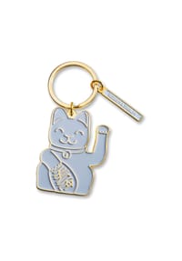 DONKEY - Schlüsselanhänger Lucky Cat Key Ring Grey, ca. 12.5 cm - Grey