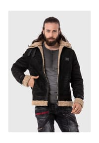 CIPO & BAXX® - Jacke im Flieger-Look - BLACK