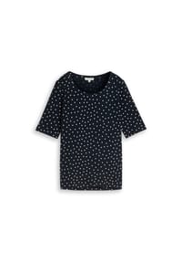 TOM TAILOR - Shirt, Halbarm, für Damen - 40252 NAVY WHITE