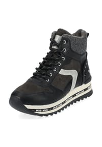 MUSTANG® - Lederimitat Stiefelette - Schwarz