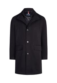 HECHTER PARIS - Mantel Modern Fit mit herausnehmbarem Innenlayer - Schwarz