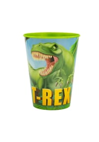 COFI - Dinosaur Becher Kinder 260 ml Trinkbecher für Kita & Frühstück - Mehrfarbig 9,7x7,6x7,6 cm