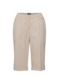 GOLDNER - Bermuda-Baumwollhose Carla - beige