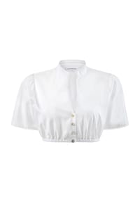 STOCKERPOINT - Dirndlbluse, Stehkragen, V-Ausschnitt, für Damen - WEISS