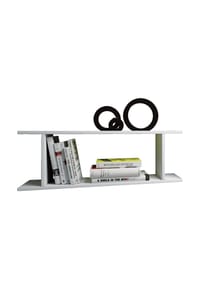 VCM. - Holzregal hängend | platzsparendes Regal | Maße:  H. 28 x B. 80 x T. 20 cm | Elegantes Regal hängend | Aufbewahrungsregal | Bücherregal | Wandboard - Sirola Mini - Buche