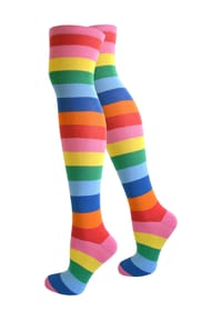 normani® - Overknees breite Ringel - Bunt