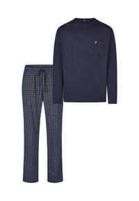 hajo - Schlafanzug Premium Cotton - Dunkelblau